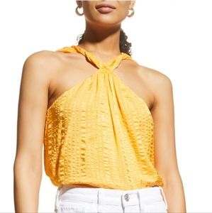 FRAME draped halter top